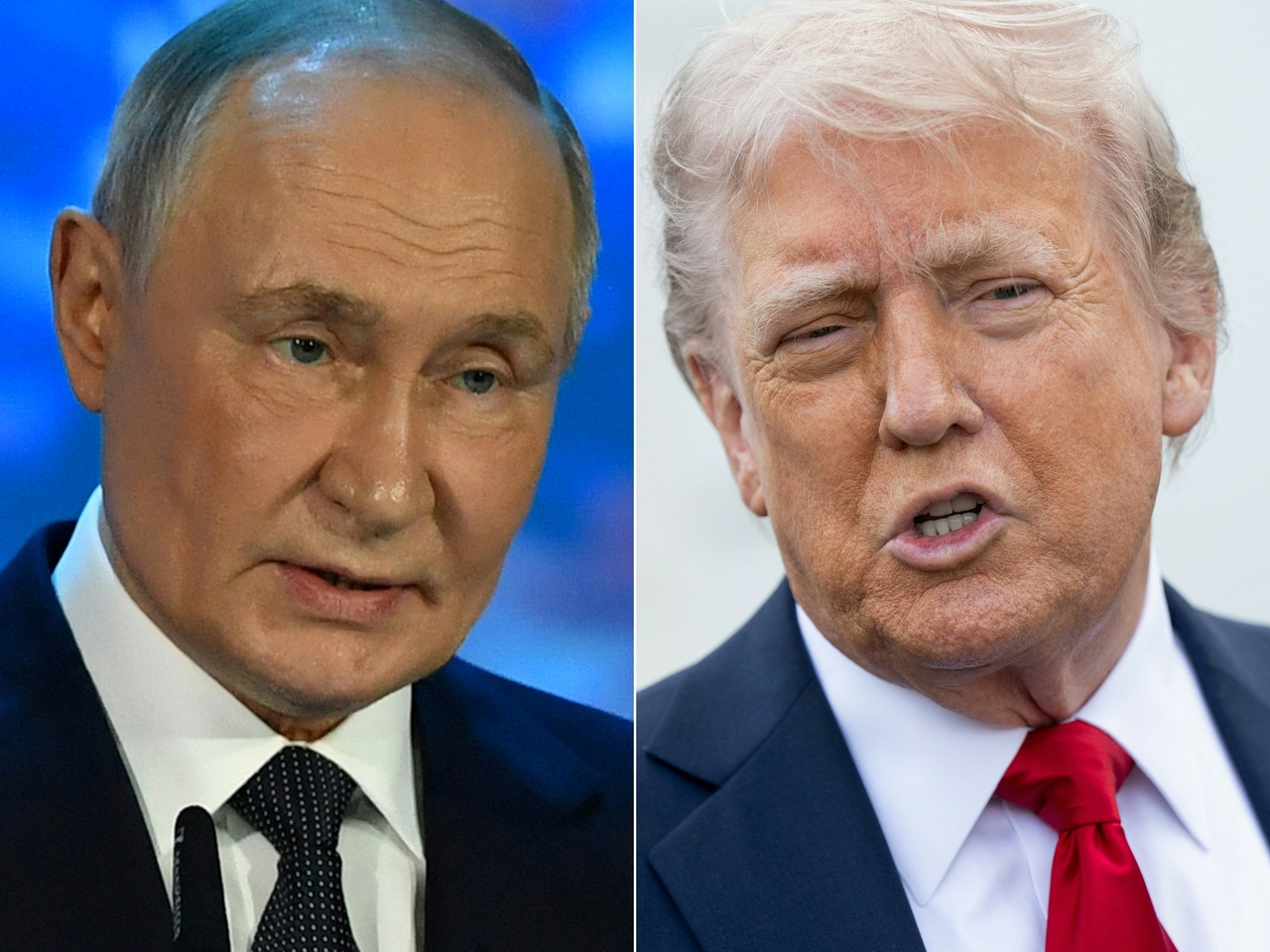 Russian President Vladimir Putin (left) and US President Donald Trump   (AFP-Yonhap)