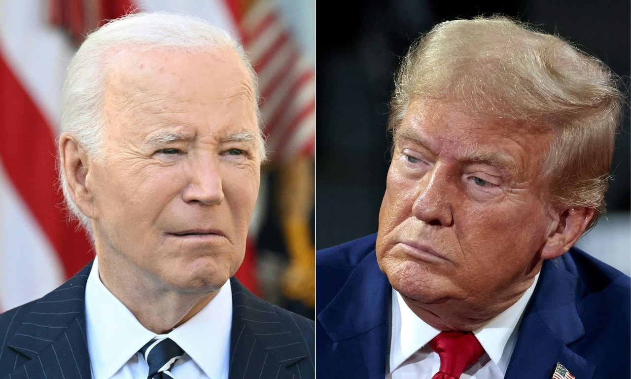 Former US President Joe Biden (left) and US President Donald Trump (AFP-Yonhap)