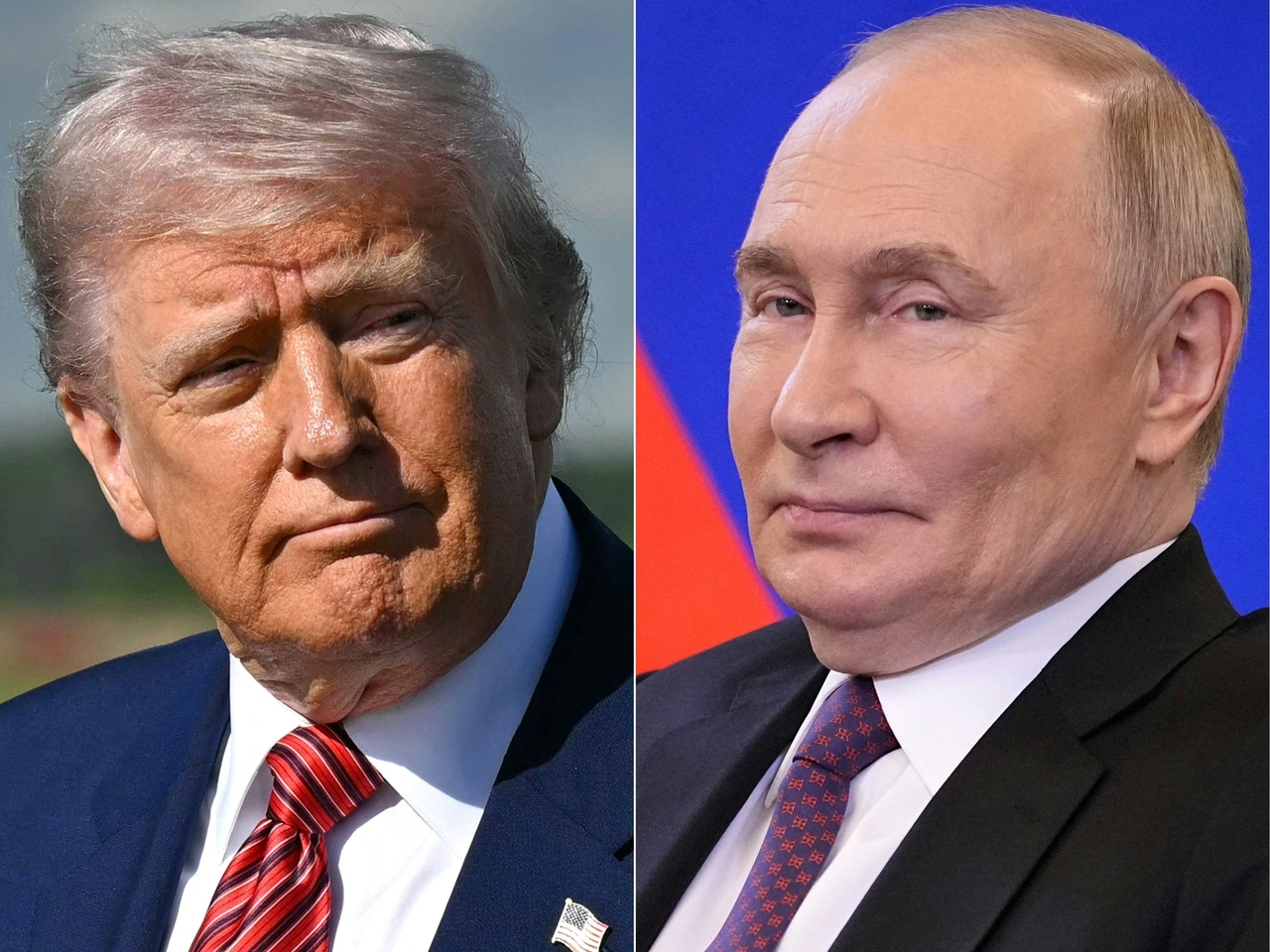 US President Donald Trump (left) and Russian President Vladimir Putin (AFP-Yonhap)
