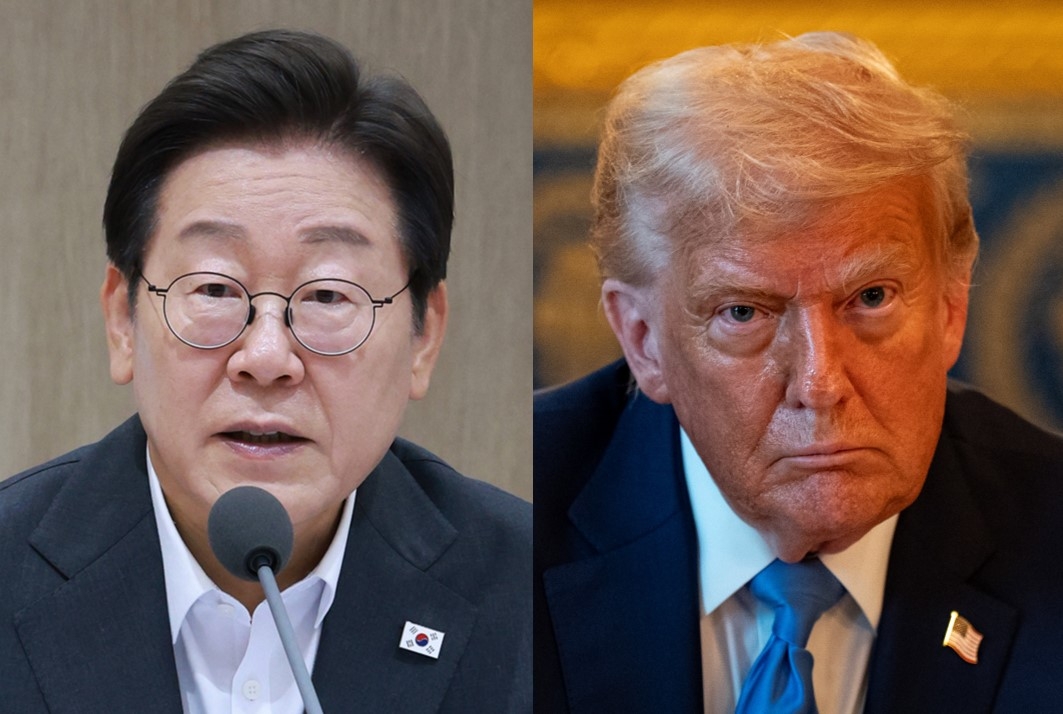 President Lee Jae Myung (left) and US President Donald Trump (Pool photo via Yonhap / EPA-Yonhap)