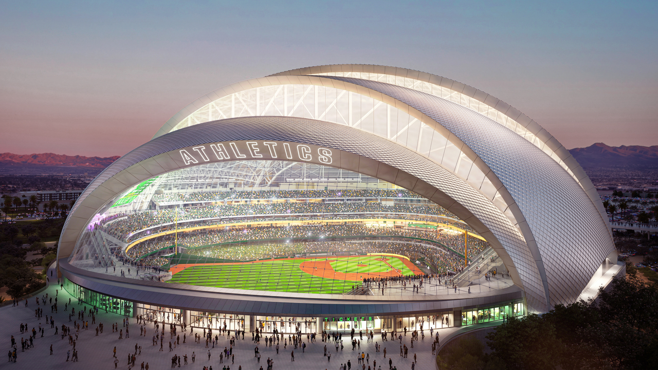 라스인생한방 토토사이트 애슬레틱스 새 구장(Vegas Ballpark) 조감도 [라스인생한방 토토사이트 관광청 제공]