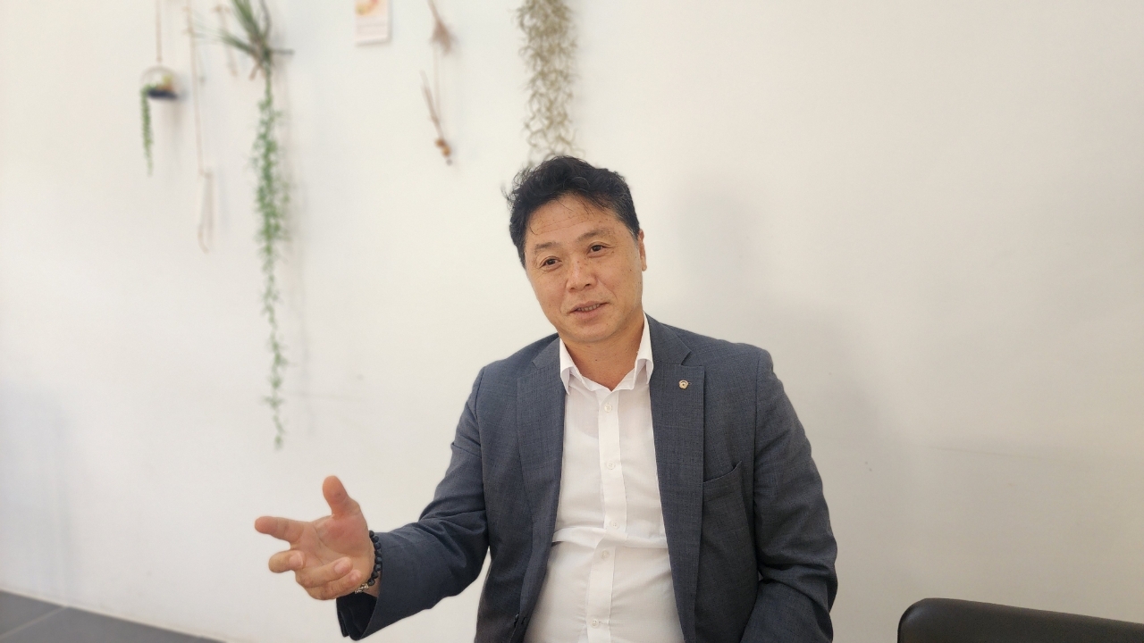 홍윤석 한화시스템 토토사이트 무료웹툰연구소장이 한화시스템 용인종합연구소에서 헤럴드경제와 인터뷰를 하고 있다. 박혜원 기자