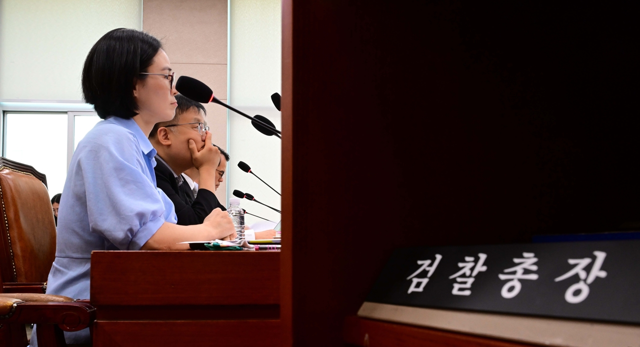 김예원 장애인권법센터 대표가 9일 오후 서울 여의도 국회 법제사법위원회 회의실에서 열린 토토사이트 토토사이트가입 안시켜줌 법안 관련 공청회에서 진술을 하고 있다. 이상섭 기자
