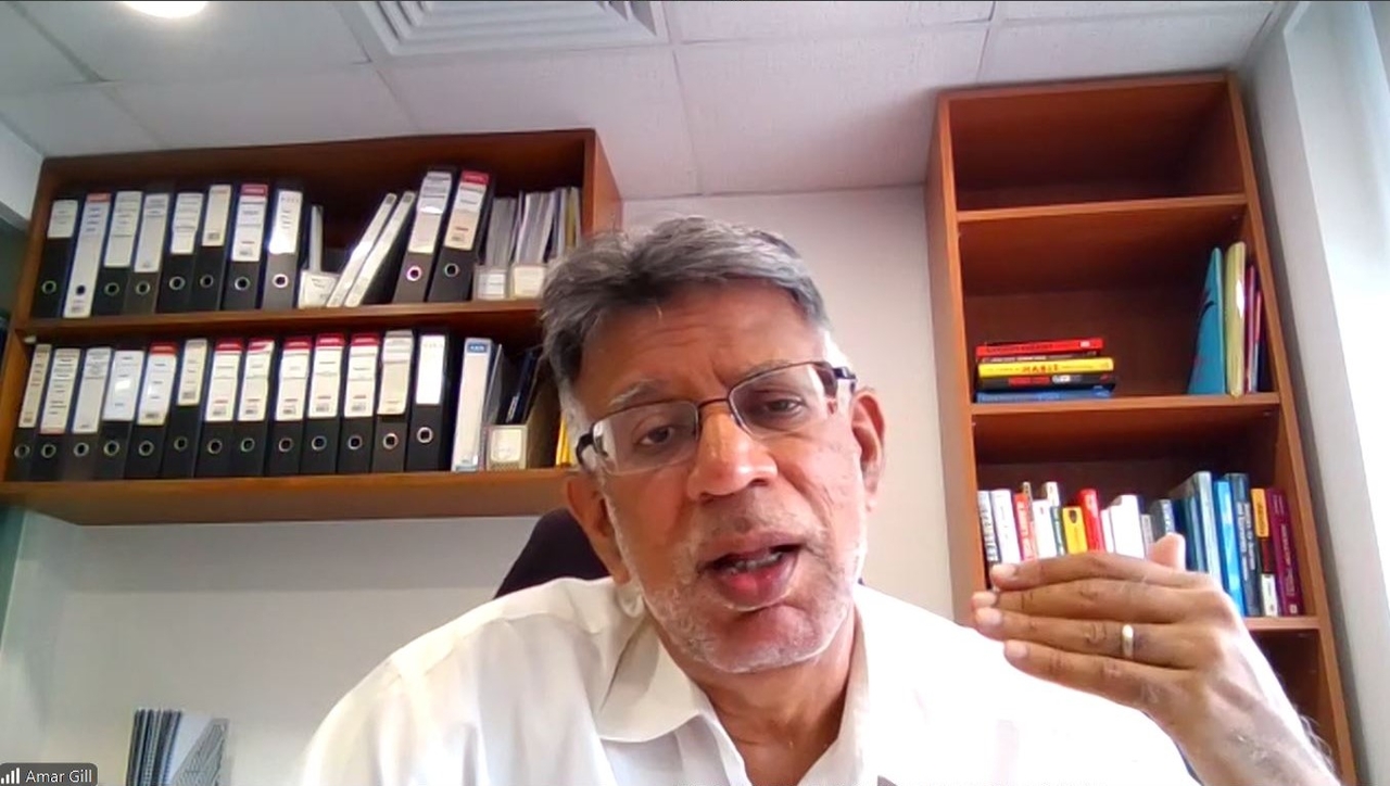 Amar Gill, secretary general of the Asian Corporate Governance Association, speaks during a Zoom interview with The Korea Herald on July 2. (Choi Ji-won/The Korea Herald)