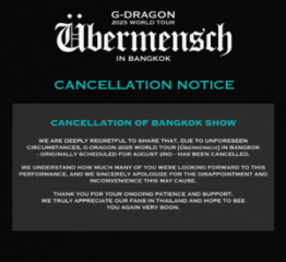 G-Dragon’s Bangkok concert canceled amid fan protest over agency’s tour mismanagement