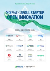 현대건설, ‘건설 기술 혁신’ 이끌 스타트업 12개사 선정