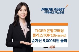 ‘TIGER 은행고배당플러스TOP10’ 순자산 5000억 돌파 [토토사이트 마무리 멘트360]