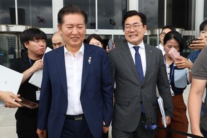 박찬대 “통합도 개혁도 대통령·여당이 함께” 정청래 “통합은 대통령의 공, 개혁 위해 싸울 것”