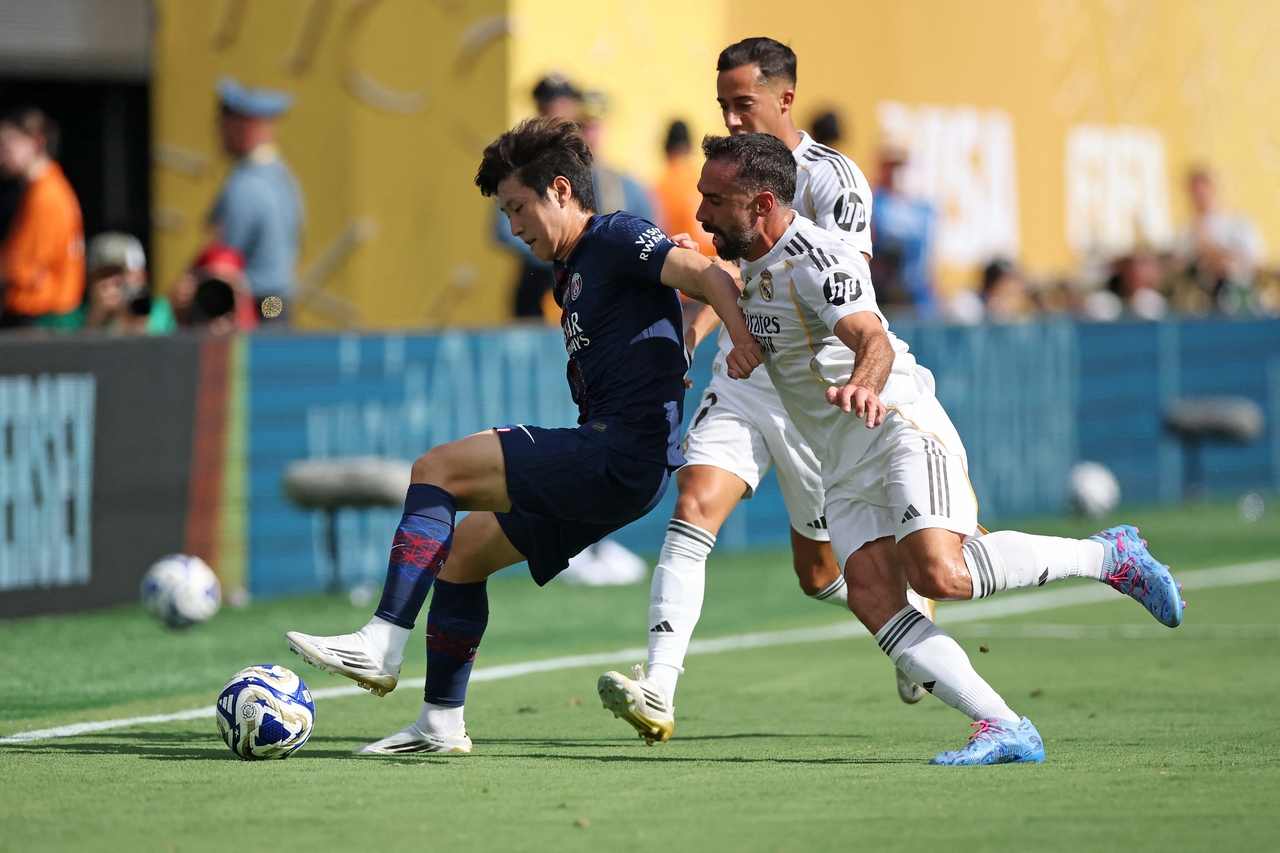 이강인의 FIFA 클럽월드컵 4강전 경기 모습  [AFP]