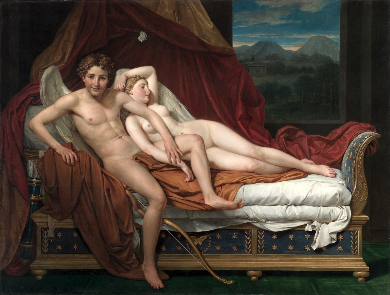 자크 루이 다비드, 에로스와 프시케, 1817, 캔버스에 유채, 184x242cm, 클리블랜드 미술관