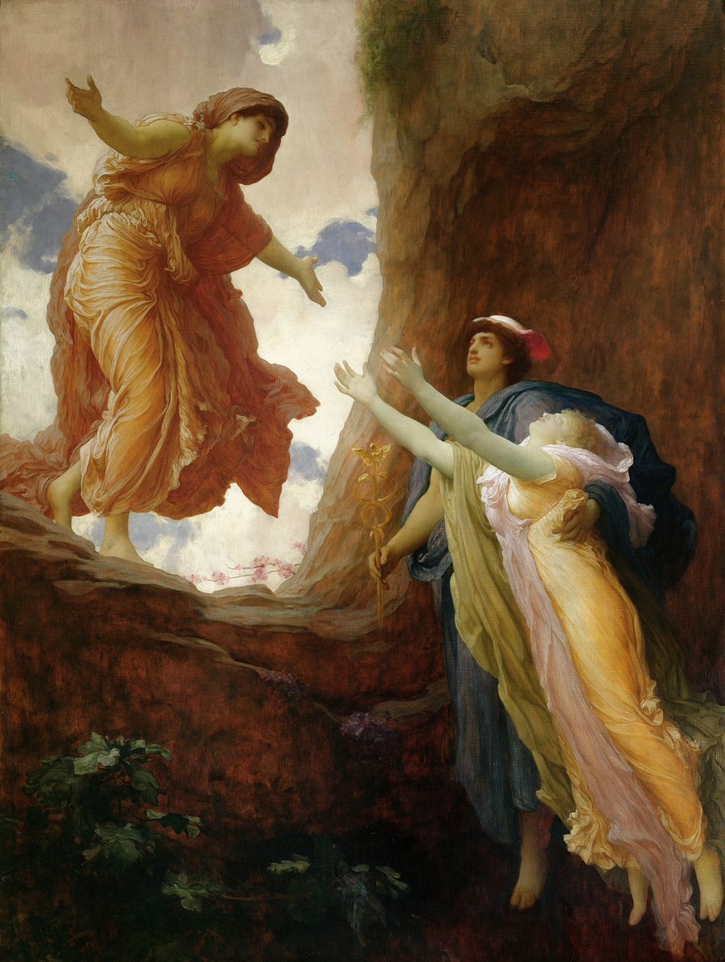 프레더릭 레이턴, 페르세포네의 귀환, 1891년경, 캔버스에 유채, 203x152cm, 리즈 미술관