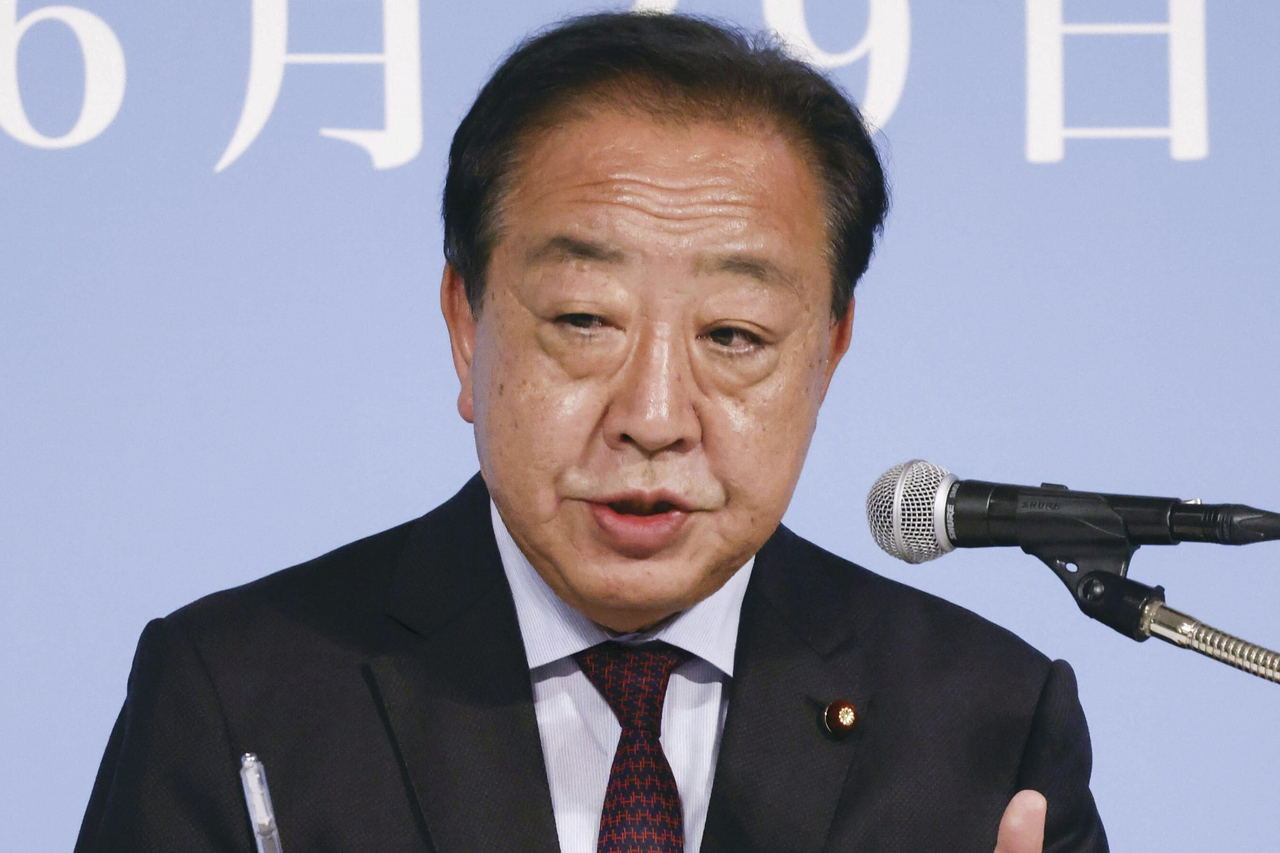 노다 요시히코 일본 입헌민주당 대표. [AP]