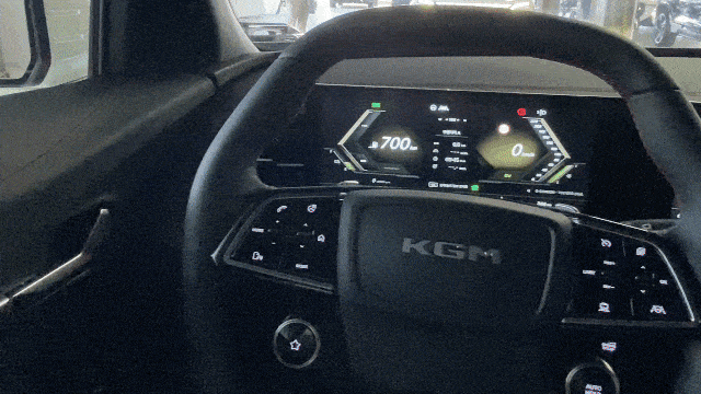 Cockpit of KG Mobility's Actyon Hybrid (KG Mobility)