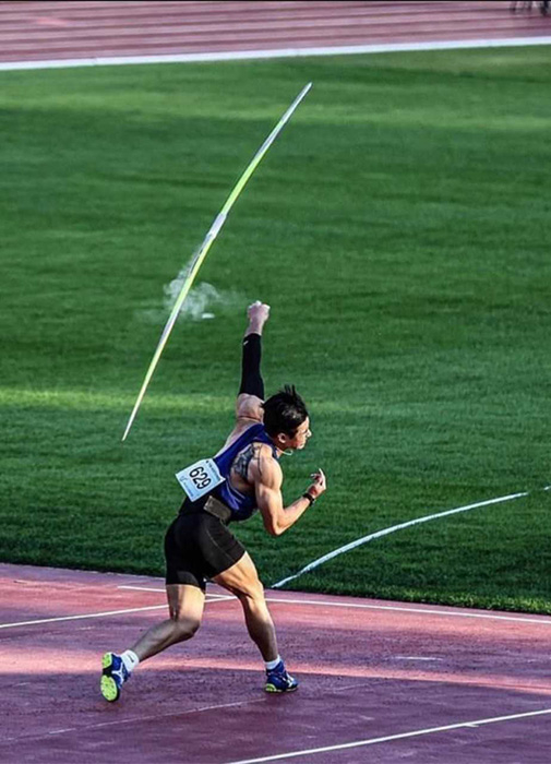 창던지기 국내 랭킹 1위인 예천군 직장운동경기부 남태풍선수 [예천군 제공]