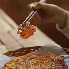 Kabocha squash pancakes