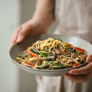 Bean sprout japchae