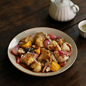 Sweet and sour king oyster mushroom