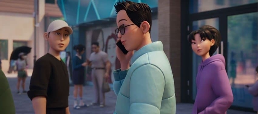 A scene from “KPop Demon Hunters," which captures Koreans wearing both winter and summer attire. (Netflix)