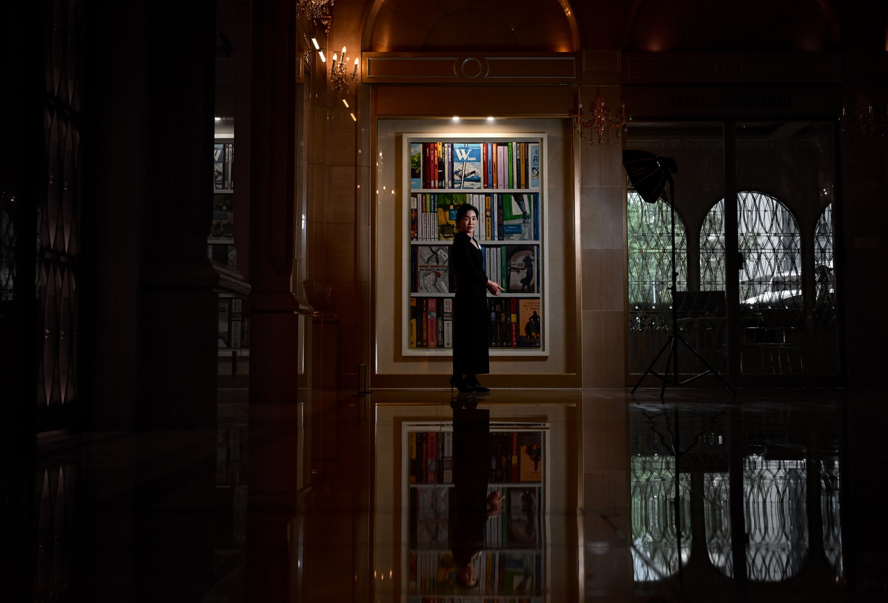 Kim Soo-hyun, owner of The L. Collection at Lotte Hotel Seoul, poses for a photo on July 9 during an interview with The Korea Herald at the hotel. (Park Hae-mook/The Korea Herald)