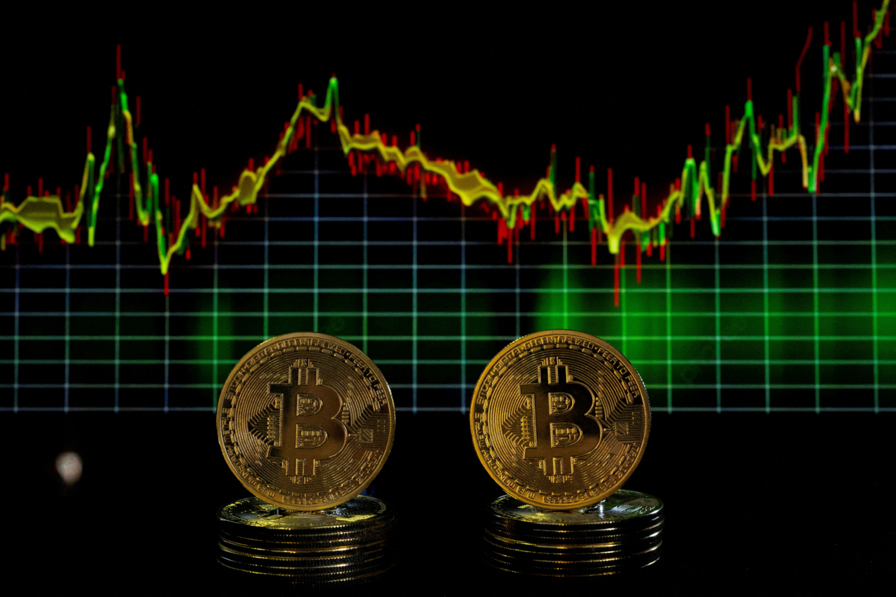 미 의회의 ‘크립토 위크’(crypto week)를 맞아 거침없는 상승세를 이어간 가상토토사이트 번호 차단 대장주 비트코인이 12만 달러를 돌파한 후 12만달러 선에서 등락을 거듭하고 있다. 크립토 위크를 앞둔 지난주 후반부터 비트코인은 상승세가 가팔라지면서 연일 사상 최고가를 갈아치웠다. 일주일간 10% 이상 상승했다. 사진은 비트코인 상승 이미지. [로이터]