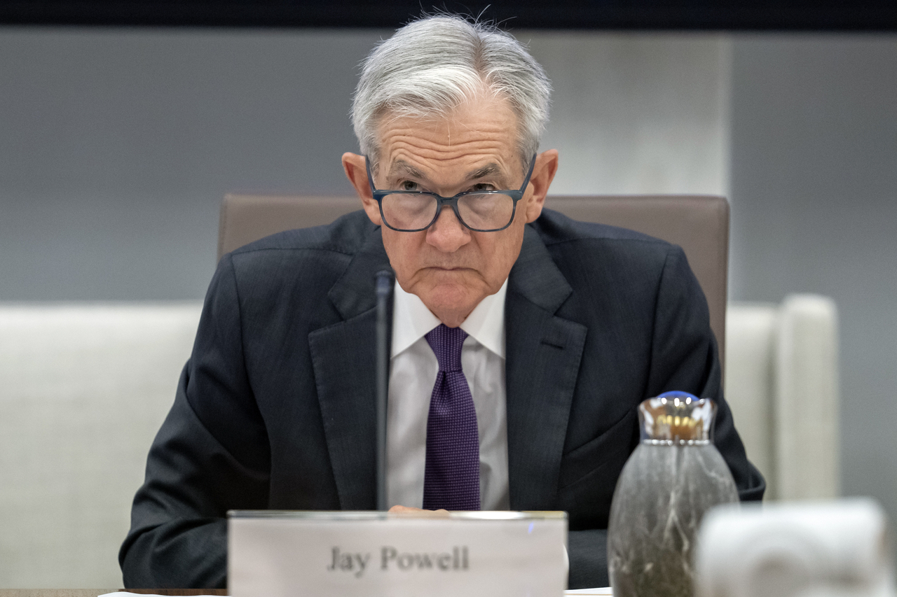 Federal Reserve Chairman Jerome Powell listens during an open meeting of the Board of Governors at the Federal Reserve in Washington on June 25.   AP-Yonhap