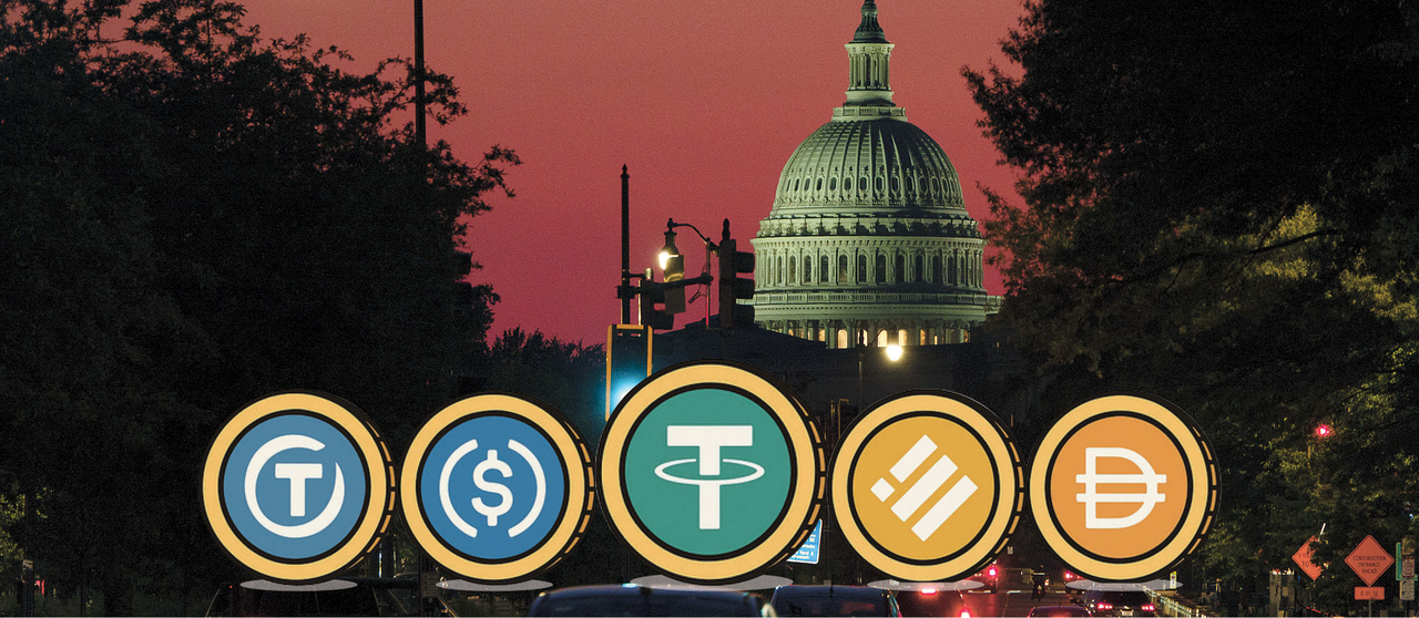 By passing the GENIUS Act, which sets out issuance requirements and a regulatory framework for stablecoins, the U.S. House of Representatives has marked a turning point in 미슐랭토토 finance. The world is closely watching how other countries will respond. The U.S. Capitol building in Washington, D.C. is seen bathed in sunset light on June 22. Logos of major stablecoins such as Tether and Circle are featured. [Getty Images]