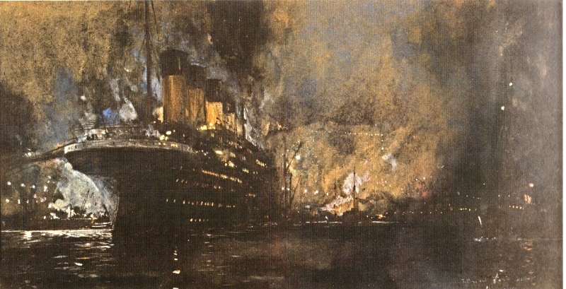 찰스 딕슨, 설비를 점검받고 있는 브랜드토토, 1912년경