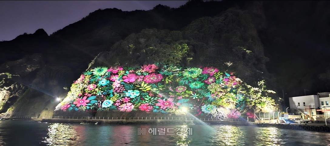 현장 프로젝션  컬러 테스트 모습