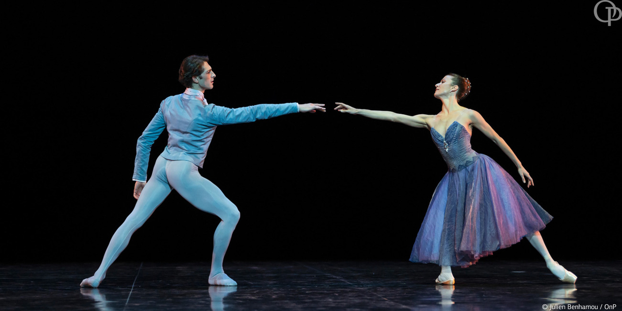 Mathieu Ganio (left) in "In the Night" (Paris Opera Ballet)