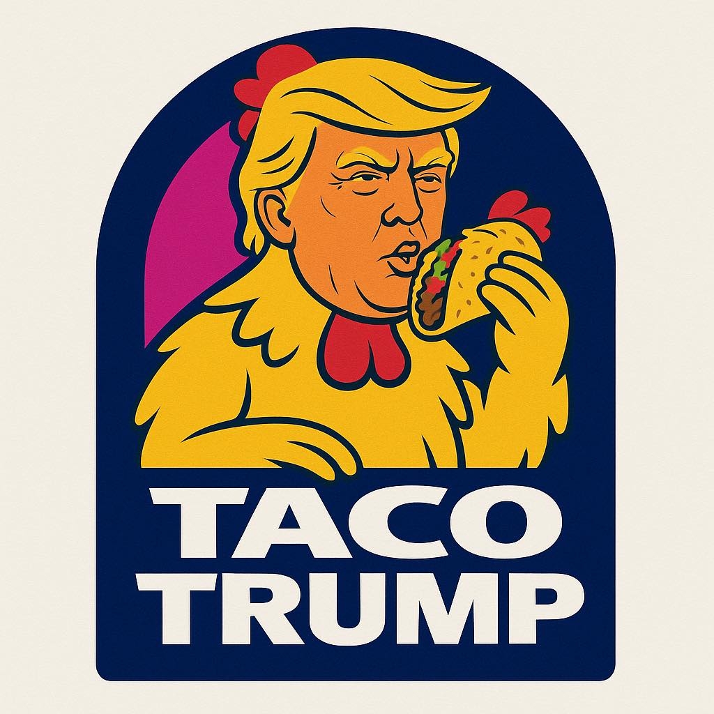도널드 블랙토토 미국 대통령의 변덕스러운 관세 정책을 활용해 투자하는 ‘타코(TACO) 트레이드’가 급부상하고 있다. 이를 활용해 블랙토토를 조롱하는 밈(Meme)도 온라인상에서 퍼지고 있다. [인스타그램]