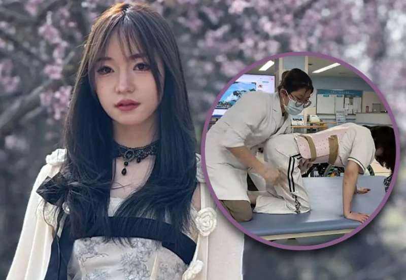 남자친구가 몰던 차량 조수석에 앉은 여성이 교통게임룸 토토 하반신이 마비된 여성이 재활치료를 하고 있다. [도우인 갈무리]