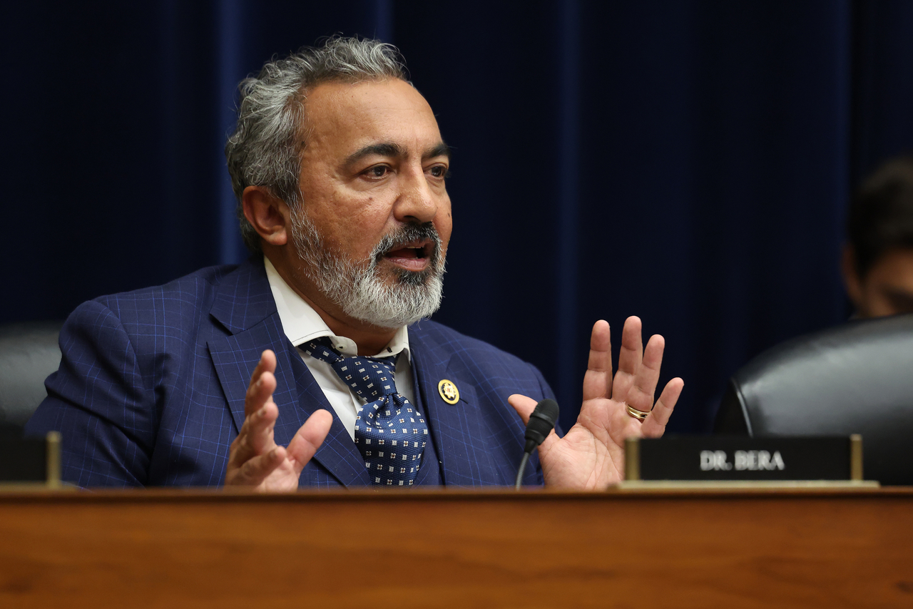 Representative Ami Bera questions public health officials during a House Coronavirus Subcommittee hearing on pandemic preparedness, November 14, 2024, on Capitol Hill. (Getty Images)