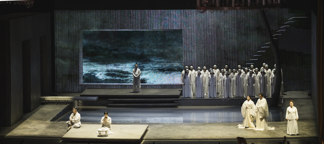 에스토니아 ‘사아레마 토토사이트 로그인 넘기기 페스티벌(Saaremaa Opera Festival)’의 개막작으로 막 올린 윤이상의 ‘심청’ [대구토토사이트 로그인 넘기기하우스 제공]