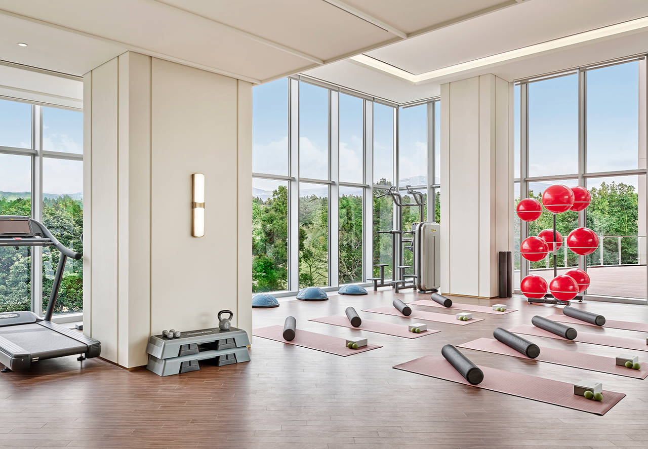 The gym at Grand Josun Jeju (Grand Josun Jeju)