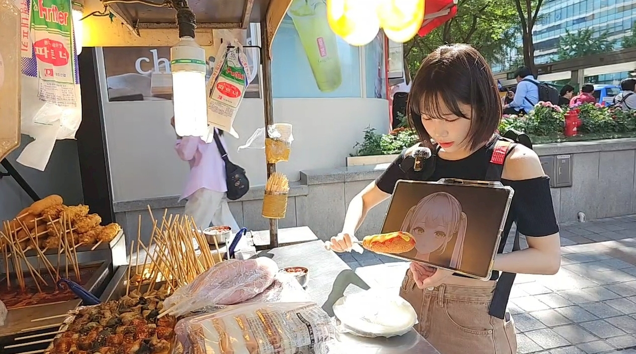 오프라인 데이트에 나선 sa 토토사이트 ‘우정잉’과 버추얼 sa 토토사이트 ‘끠끼’ [SOOP 제공]