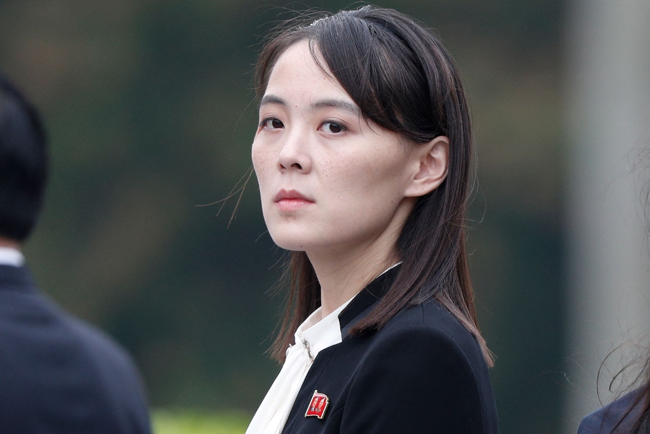 This file picture taken on March 2, 2019 shows Kim Yo Jong, sister of North Korea's leader Kim Jong Un, attending a wreath laying ceremony at Ho Chi Minh Mausoleum in Hanoi. North Korea has no interest in pursuing dialogue with the South, leader Kim Jong Un's powerful sister Kim Yo Jong said on July 28, 2025, dismissing a new president in Seoul who has vowed to mend ties. (AFP-Yonhap)