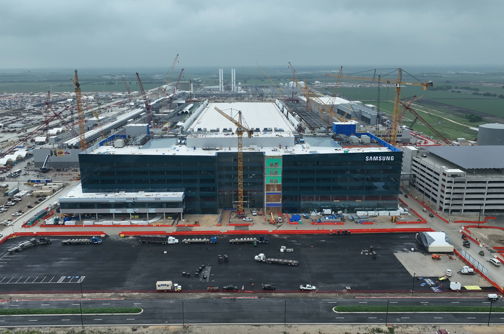 Samsung Electronics' chip production facility in construction in Taylor, Texas (Samsung Electronics)