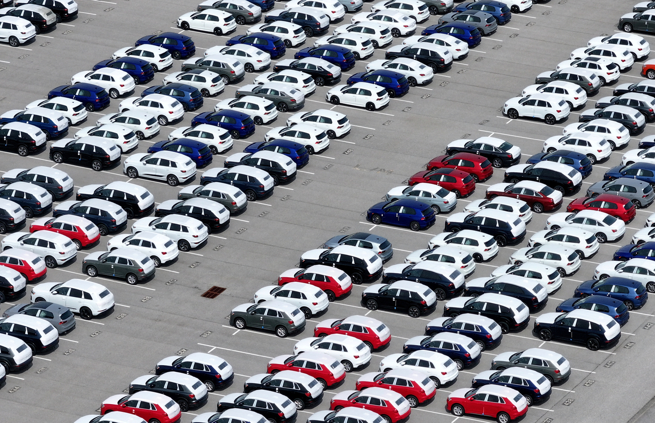 Volkswagen vehicles at Volkswagen Group of America in Edgemere, near Baltimore, Maryland, April 2 Reuters-Yonhap