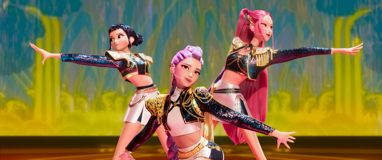 Supernatural K-pop girl group Huntrix from Netflix's "KPop Demon Hunters (Netflix)