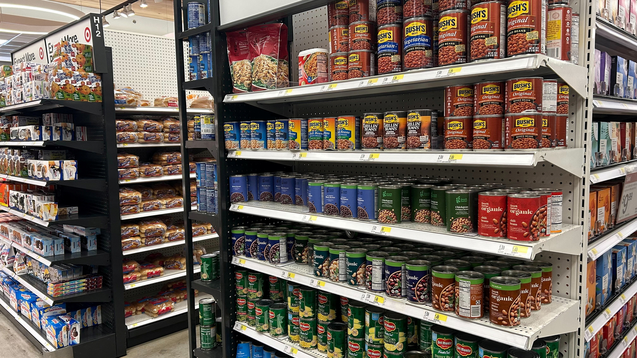 canned foods for sale at Target, in Manhattan, New York City, June 15 Reuters-Yonhap
