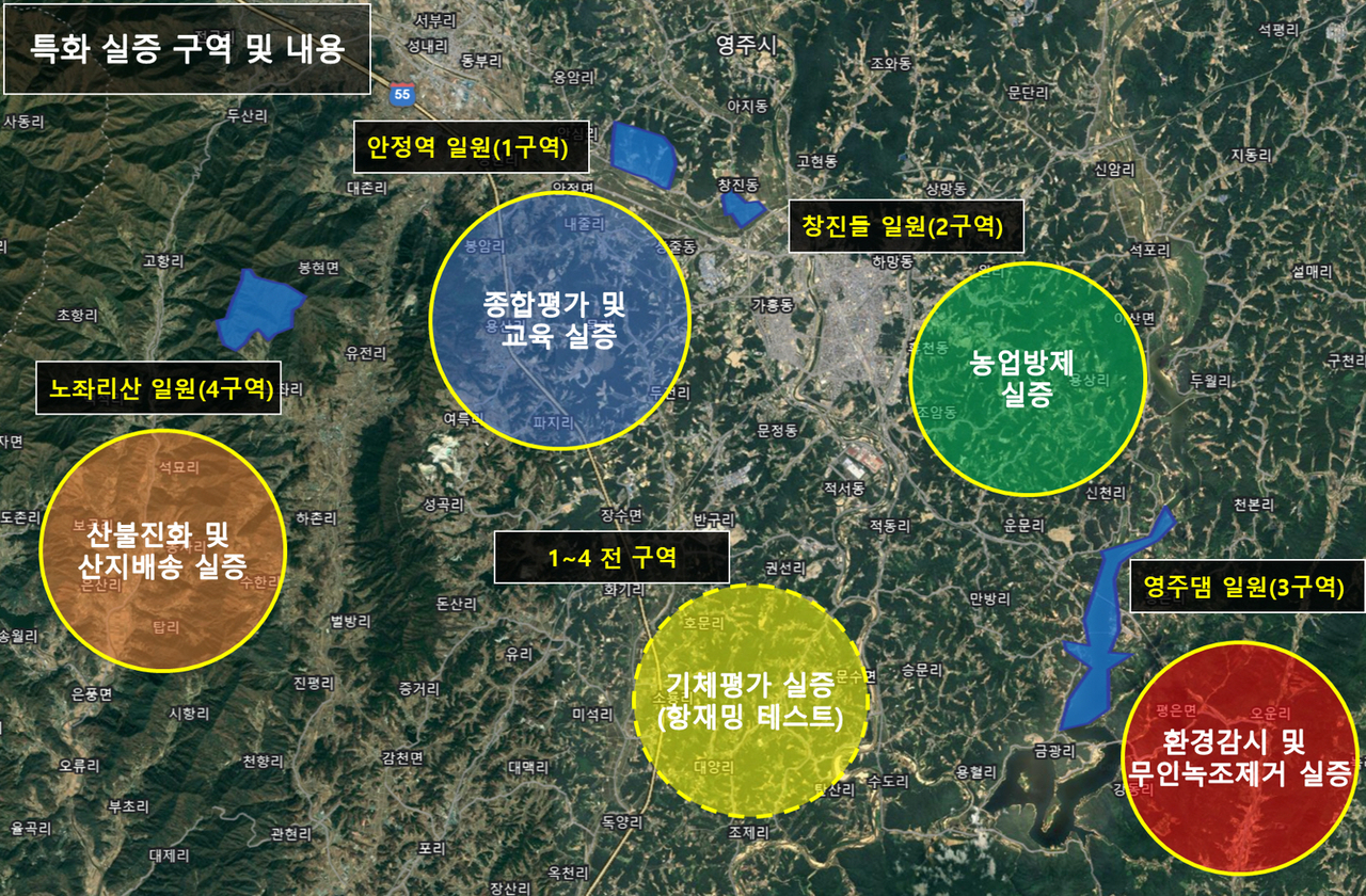 영주시 드론특별자유화구역[영주시 제공]