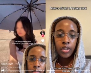 Is using a sun umbrella linked to racial bias?