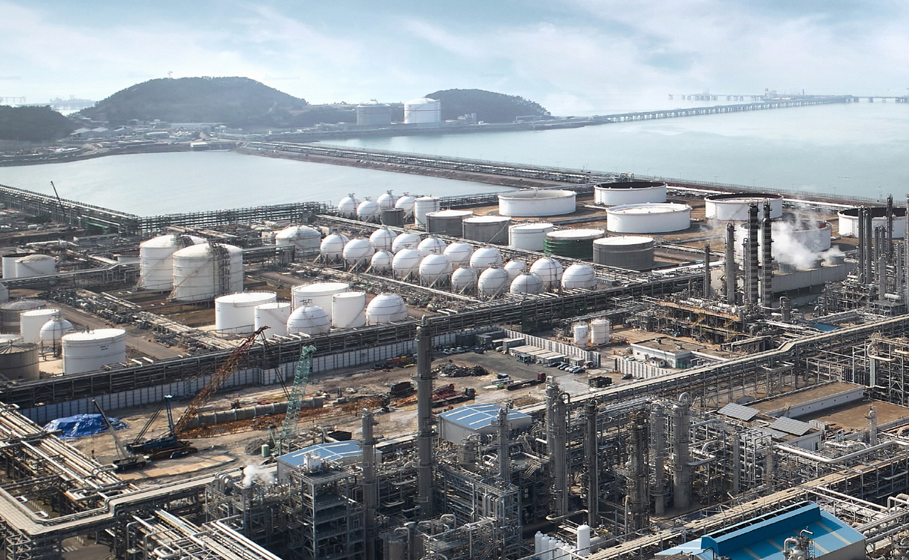 LG Chem's hydrotreated vegetable oil plant under construction in Seosan, South Chungcheong Province (LG Chem)