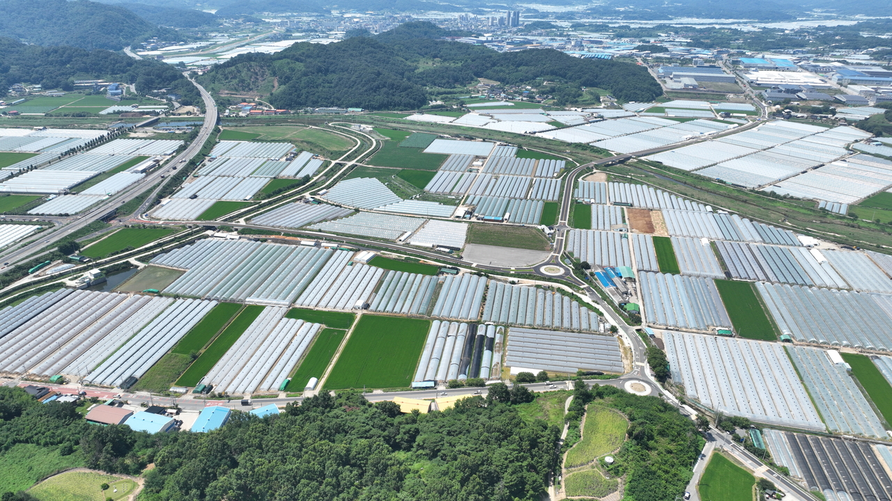 성주2일반산단 연결도로 임시 개통.[성주군 제공]
