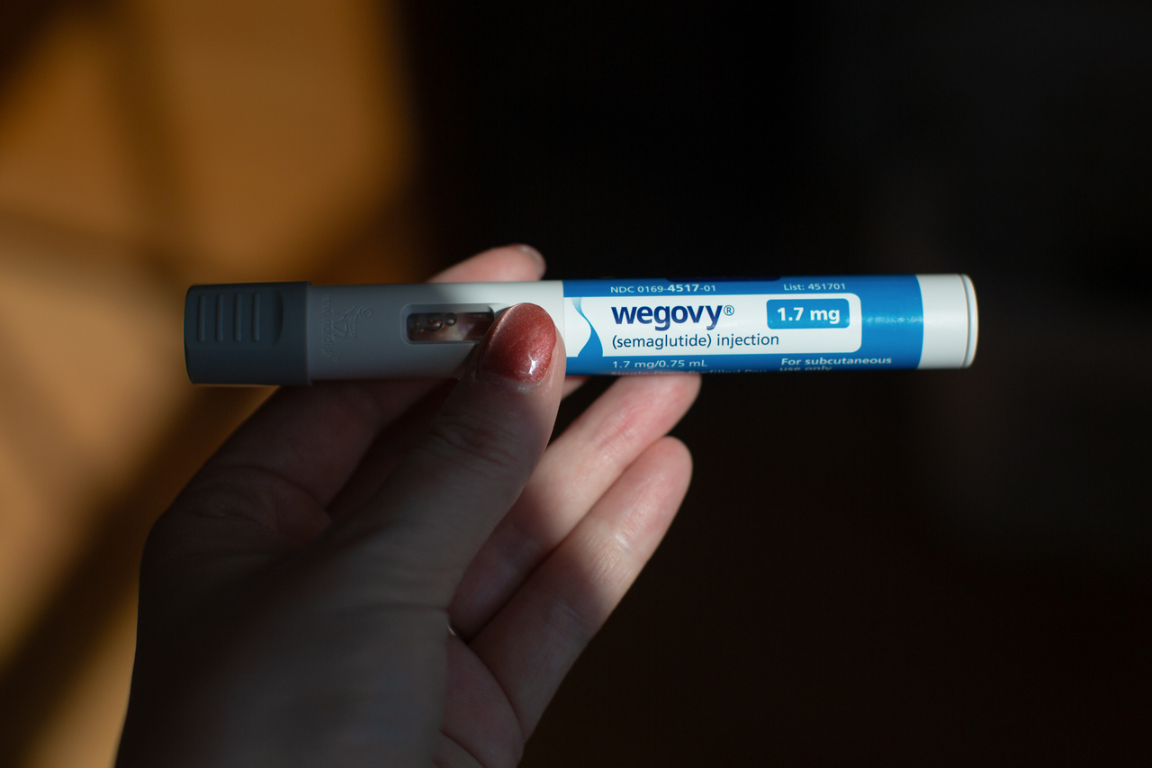 A Wegovy injection pen (Bloomberg)