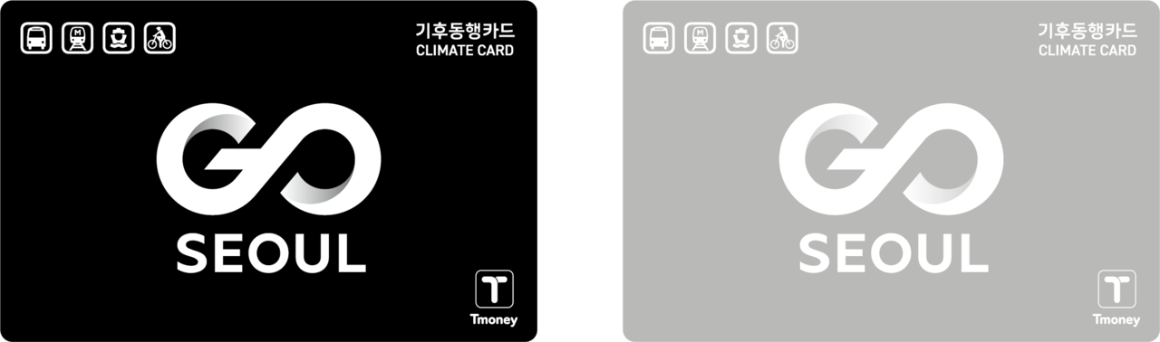 Seoul Climate Card physical passes displayed by the Seoul Metropolitan Government