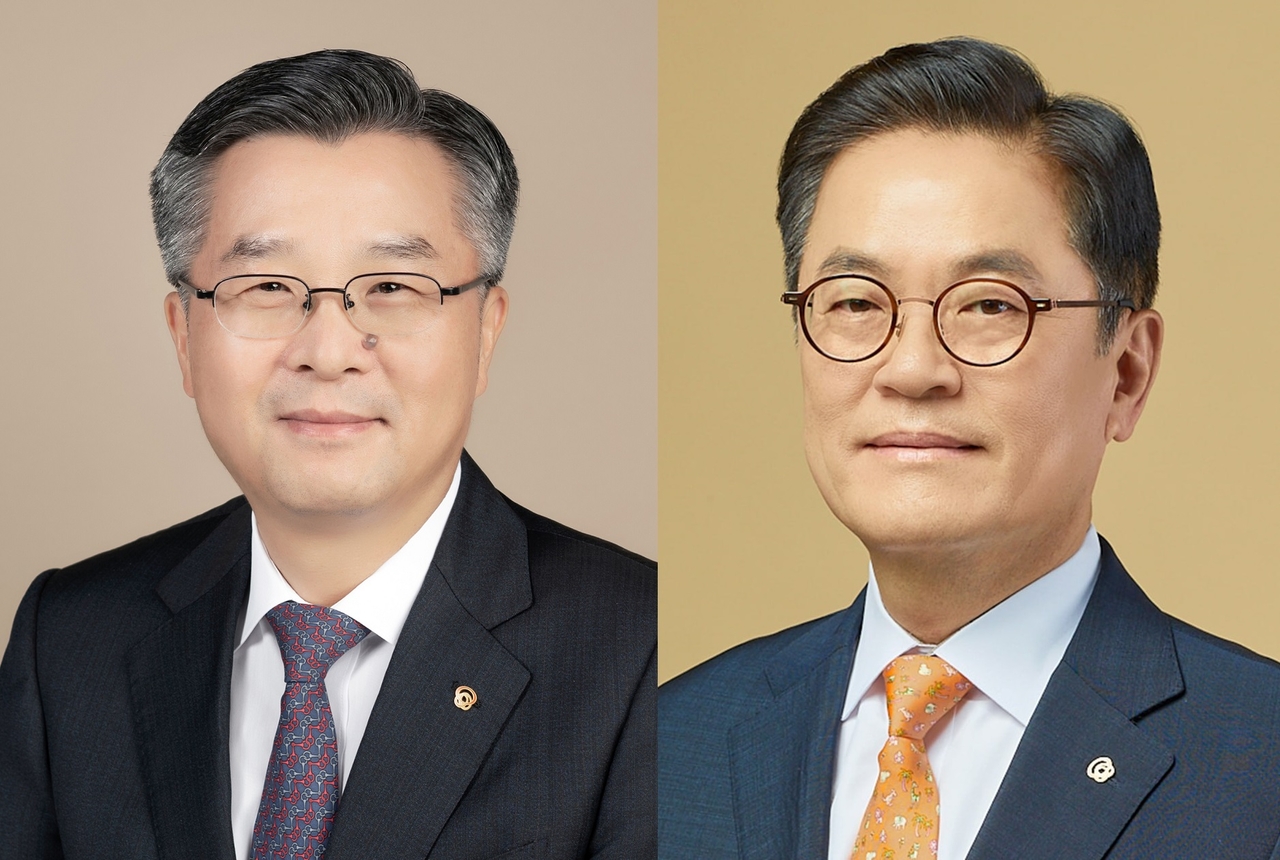 New co-CEOs of Hanwha Life Insurance, Vice Chair Kwon Hyeuk-woong (left) and President Lee Kyung-keun (Hanwha Life Insurance)
