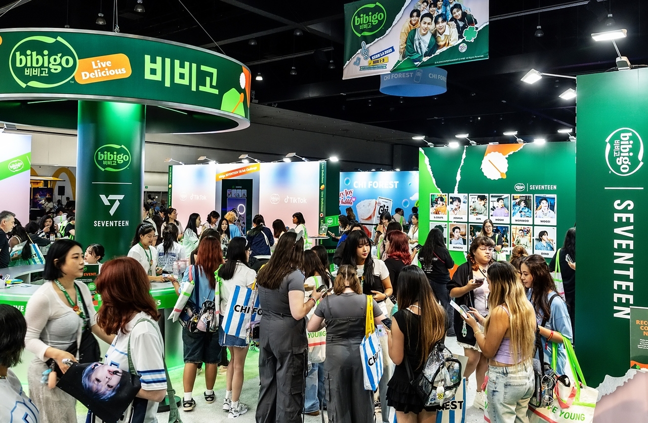 CJ제일제당 비비고 LA 케이콘 부스 현장 [CJ제일제당 제공]