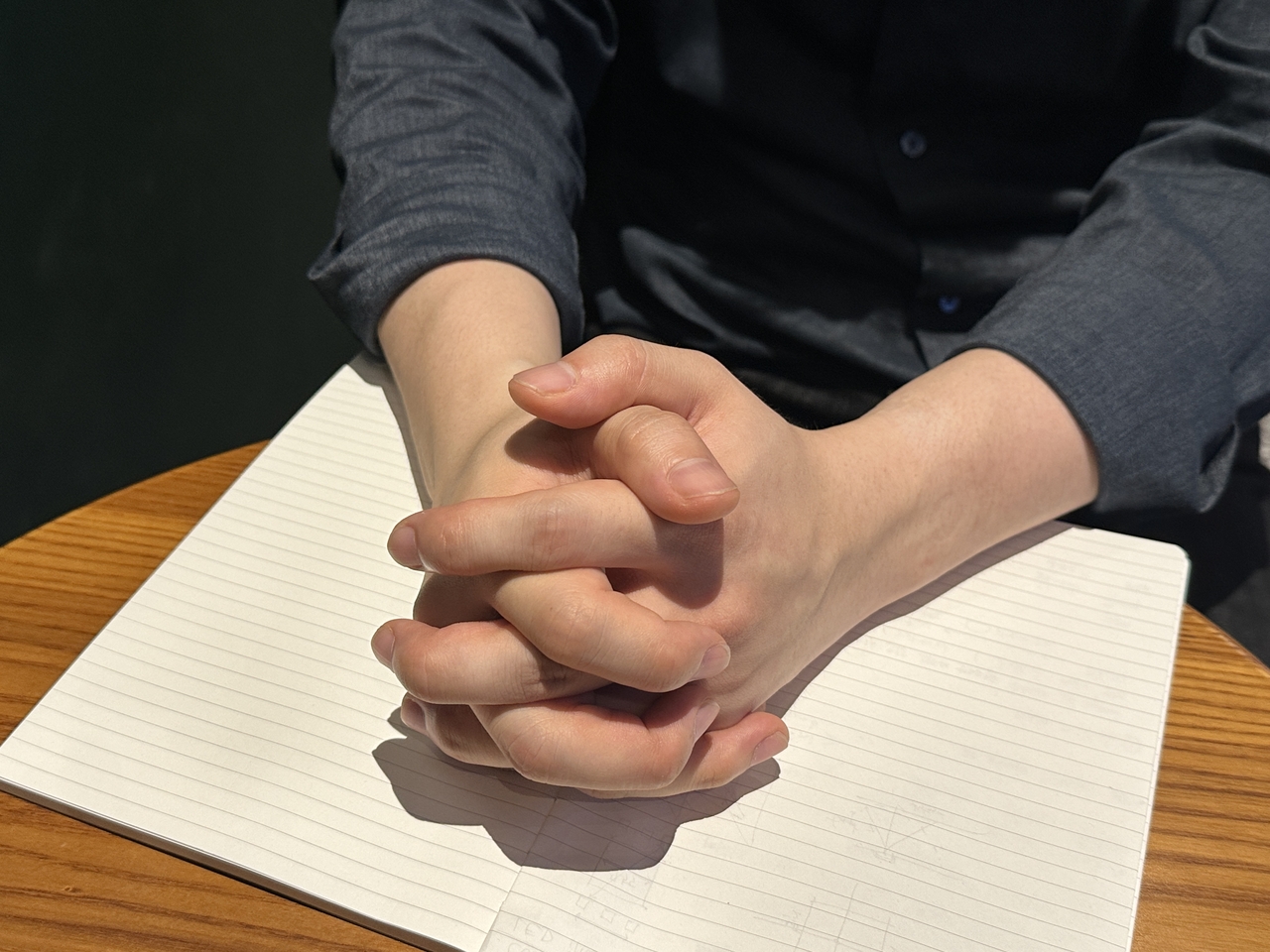 Ki-cheol sits for an interview to talk about his experience living unregistered in South Korea, in Seoul on July 31. (Lee Jung-joo/The Korea Herald)