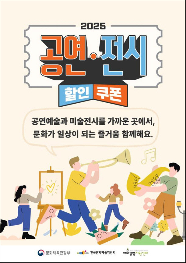 Poster for cultural discount vouchers (Ministry of Culture, Sports and Tourism)